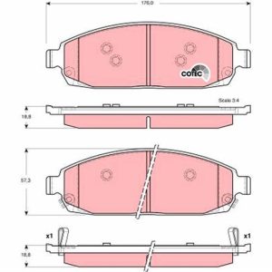 ÖN BALATA JEEP GRAND CHEROKEE II 2.7 CRD 01 05 3.0CRD 5.7 V8 3.7 V6 4.7 05 10 COMANDER 05-10
