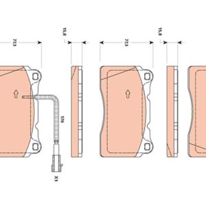 FREN BALATASI ÖN ALFA ROMEO 159 05 11 GIULIETTA 10 BRERA 06 11 SPIDER 06 11 LANCIA DELTA III 07 14 FIAT BRAVO II 07 14 1.4TBı 1.6JTD 1.8TBı