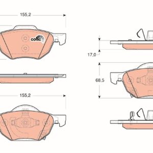 ÖN FREN BALATA HONDA ACCORD 2.0L 2.4L K20 K24 2.2L CDTi CL kasa 03-