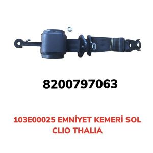 EMNİYET KEMERİ OTOMATİK SOL CLIO-THALIA 103E00025-8200797063