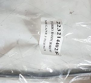 TURBO BASINÇ HORTUMU KOMPLE BORU HOR MGN III-FLUENCE-KNG II-LGN III-CLIO III-LATITUDE-DUSTER-LODGY 223211824R-223214402R-223211568R