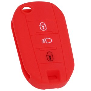 KONTAK ANAHTAR KUMANDA KORUYUCU KILIF SİLİKON KIRMIZI CITROEN C5-AIRCROSS HMA024-K