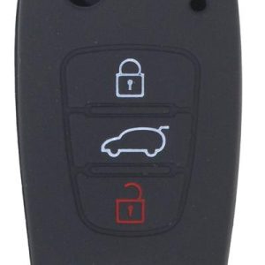 KONTAK ANAHTAR KUMANDA KORUYUCU KILIF SİLİKON SİYAH HYUNDAI ACCENT ERA-I20-I30-ELENTRA-TUCSON KIA RIO-CEED-PICANTO-SPORTAGE HMA073-S