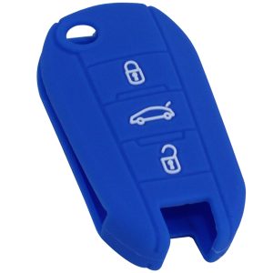 KONTAK ANAHTAR KUMANDA KORUYUCU KILIF SİLİKON MAVİ PEUGEOT 208-2008-301-307-308-3008-408-5008 C-ELYSEE-C3-C4-C5 AIRCROSS HMA102-M