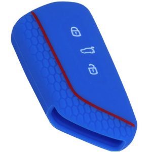 KONTAK ANAHTAR KUMANDA KORUYUCU KILIF SİLİKON 3 TUŞ MAVİ VW GOLF 8-ID 4-ID 3 HMA157-M