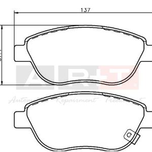 ÖN BALATA CORSA D BÜYÜK TİP 1.3 CDTI 07/06 FIAT 500 0.9 12 1.4 1.3D 12 1.6D12 93189816-1605354-1605227-77366481