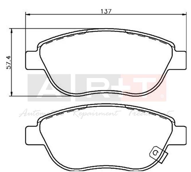 ÖN BALATA CORSA D BÜYÜK TİP 1.3 CDTI 07/06 FIAT 500 0.9 12 1.4 1.3D 12 1.6D12 93189816-1605354-1605227-77366481