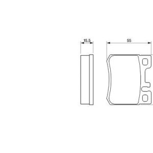 FREN BALATASI ARKA MERCEDES W202 W124