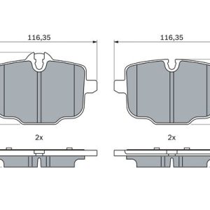 FREN BALATASI ARKA BMW G30 G38 G32 G11 G12 G16 G01 G02 G05 G06 G07 I20
