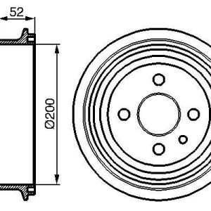 ARKA KAMPANA VECTRA A 89 95 ASTRA F 91 98 1.4-1.6-1.8-2.0 LACETTI 05 13 242x200x53x100 4DL 568054-91024352 568057-90168958-568039-90105445