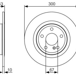 FREN DISKI ARKA MERCEDES SLK-CLASS R172 11