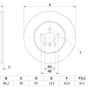 FREN DISKI ON BMW G30 F90 G31 G32 G11 G12 34116860909-34106880073-34118831822