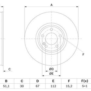 FREN DISKI ON MERCEDES W177 V177 W247 C118 X118 H247 X247 A2474211912