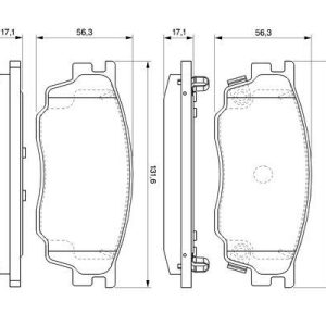 ÖN BALATA MAZDA 6 1.8 02 1.8MZR 2.0MZR 2.2 MZR 2.5MZR 07 09 0986495087