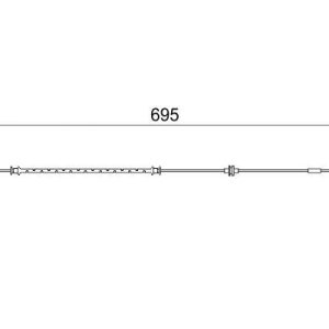 ÖN FREN BALATA FİŞİ İKAZ KABLOSU VECTRA C 04/2002 VECTRA C GTS 08/2002 SİGNUM 2003 678mm