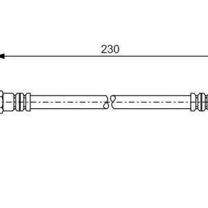 FREN HORTUMU ARKA MERCEDES W168 W169 W245 W414