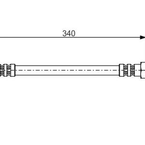 FREN HORTUMU ON MERCEDES W201 W124 W126 R129