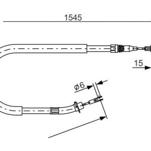 FREN HALATI ARKA MERCEDES SPRINTER B901 B904 96 06 1545mm/1360mm