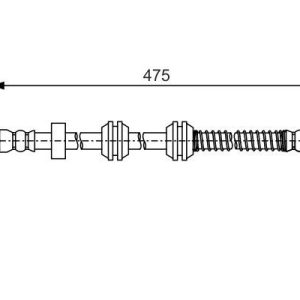 FREN HORTUMU ARKA MERCEDES W166 X166 C292