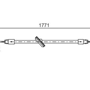 FREN HALATI ON MERCEDES SPRINTER B906 . VW CRAFTER 30-35-50 1771mm/271mm