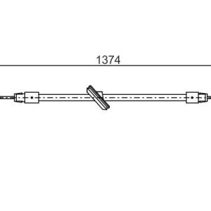FREN HALATI ON MERCEDES SPRINTER B906 . VW CRAFTER 30-35-50 1374mm