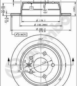 FREN DISKI ARKA MERCEDES VITO W638 96 03 A6384230112