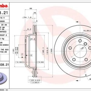 FREN DISKI ARKA BMW E87 E90 E84 34216864901-34216764653-34216855008