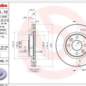 ÖN FREN AYNASI CLIO IV 12 CLIO V 19 SYMBOL III 14 DACIA LOGAN II 12 258x22.2 4 DELİK HAVALANDIRMALI 402066839R-402063149R-402062212R