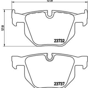FREN BALATASI ARKA BMW X5 E70 F15 X6 E71 F16 34212339276