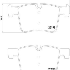 FREN BALATASI ON BMW F20-F25-F30 34106799801