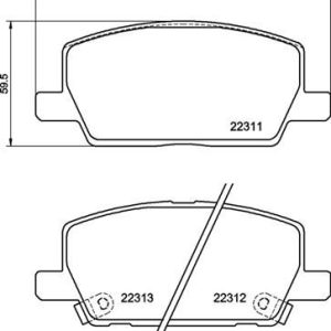 ÖN FREN BALATASI OPEL MOKKA 13 CHEVROLET TRAX 13 300 mm 42566753-1680880680