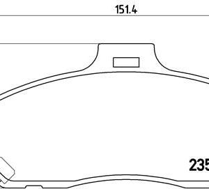 ÖN BALATA RANGER 2.5 D TD 4X4 99 3.0 TDCİ 05 MAZDA B SERİSİ 2.5 D TD 98 GDB3353 2M342001FA-UJY63323Z-UJY63328Z