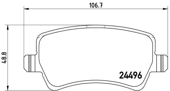 ARKA FREN BALATASI S-MAX 09 06 GALAXY III 06 VOLVO S60 10 S80 06 V60 -V70 06 XC60 08 XC70 06 RANGE ROVER EVOQUE 11 6G912M008FD-30794554-LR027129