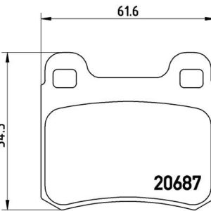 FREN BALATASI ARKA MERCEDES W201 W202 C124 W124 C124 A0004209820