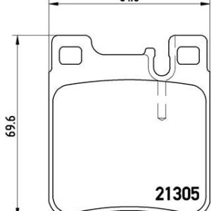 FREN BALATASI ARKA MERCEDES W203 C208 W124 W210 W140 A0034204920