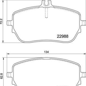 FREN BALATASI ON MERCEDES W177 W247 C118 A0004207000