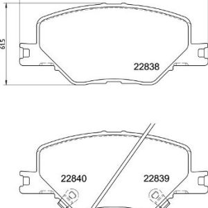 ÖN FREN BALATASI INSIGNIA B 2017 16 İNÇ JANT 84124408