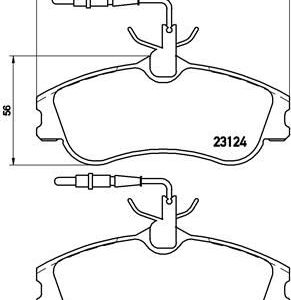 ÖN BALATA PARTNER-BERLINGO 07/96 XSARA 04/97 P306 05/93-05/01 FİŞLİ 1611335080-4251.54-4251.55-4254.85