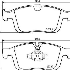 ÖN BALATA VOLVO XC60 D3 2015-17 D4 15-17 T5 2015-2017 T6 2013 156