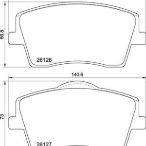 ÖN BALATA VOLVO XC40 1.5T3 2.0D3 D4 T2 T4 T5 HYBİRD 2017 17 JANT 31471407-31471408-32276931