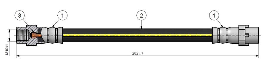 ARKA FREN HORTUMU 1 SERIES E81 E87 E88 04-
