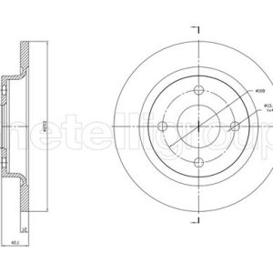 ARKA FREN DISK AYNA FIESTA 17