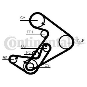 TRİGER KAYIŞI 099x190 HYUNDAI H100 H200 STAREX 2.5D8V MITSUBISHI L200 L300 L400 2.5D 8V KIA 2333642500-MD300473