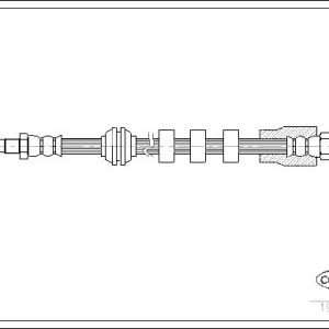 FREN HORTUMU ON BMW E60 E61 E63 E64 34326760909