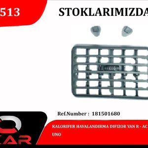 KALORIFER HAVALANDIRMA DIFIZOR YAN R UNO