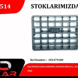 KALORIFER HAVALANDIRMA DIFIZOR ORTA R-L UNO