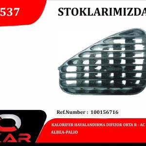 KALORIFER HAVALANDIRMA DIFIZOR ORTA R ALBEA-PALIO 100156716