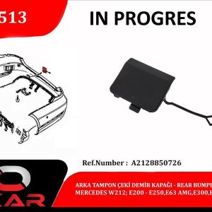 ARKA TAMPON ÇEKİ DEMİR KAPAĞI MERCEDES W212-E200-E250-E63-AMG-E300-E350