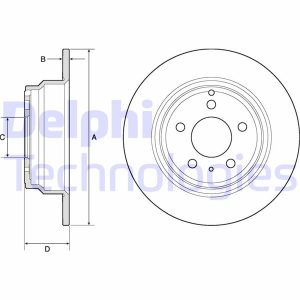 ARKA FREN AYNASI VOLVO 850 91-97 -S70-C70-V70-960-2.0-2.5-2.5 20V-2.5TDI 97 295x5DLxHAVALI