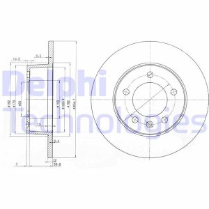 ARKA FREN AYNASI RENAULT MASTER II 00 OPEL MOVANO 00 305x12x5DL